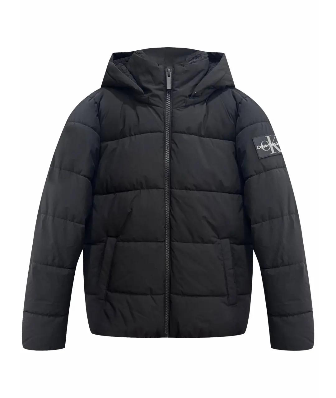 CALVIN KLEIN Черная полиэстеровая куртка, фото 1