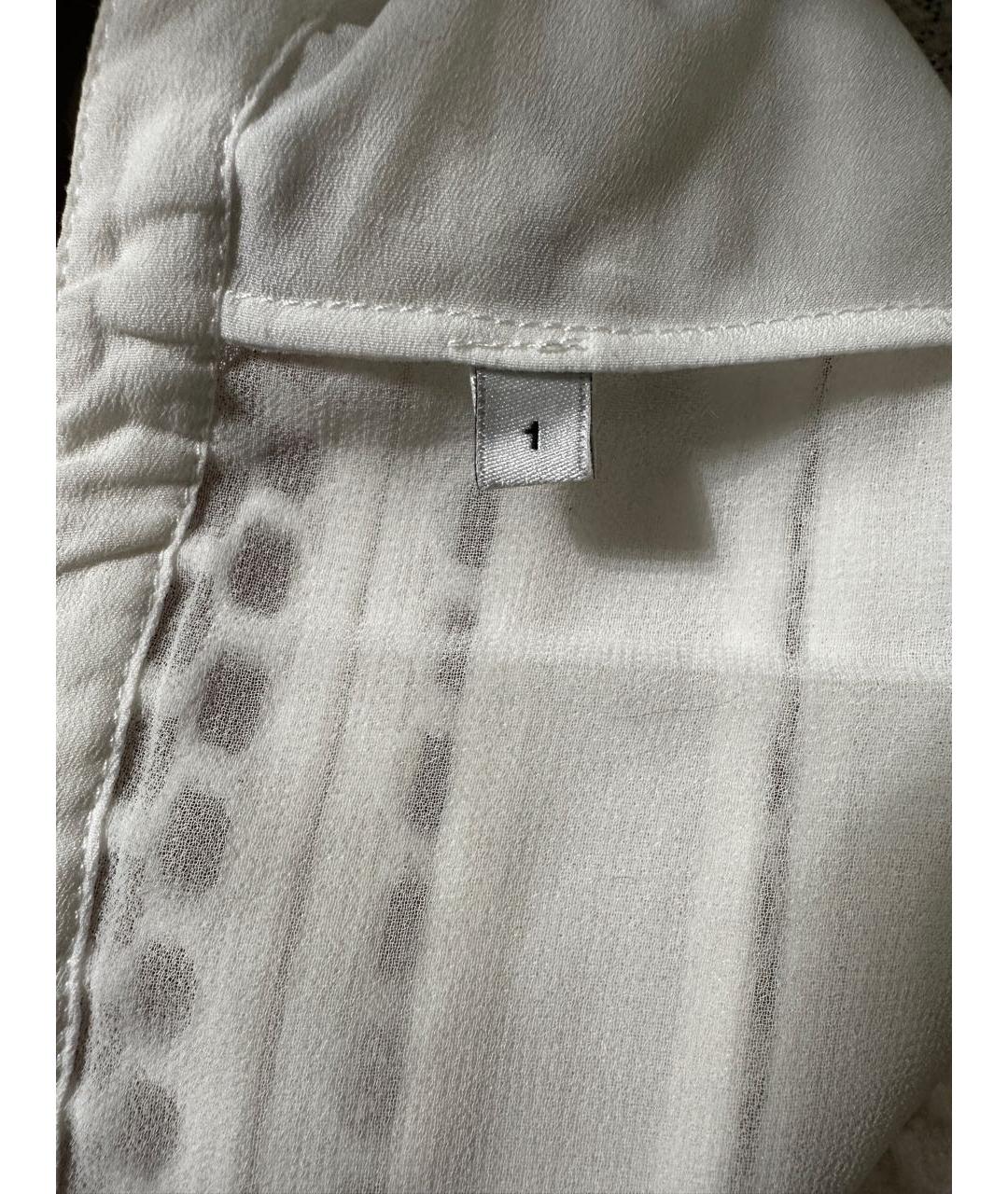 SANDRO Белое вискозное коктейльное платье, фото 8