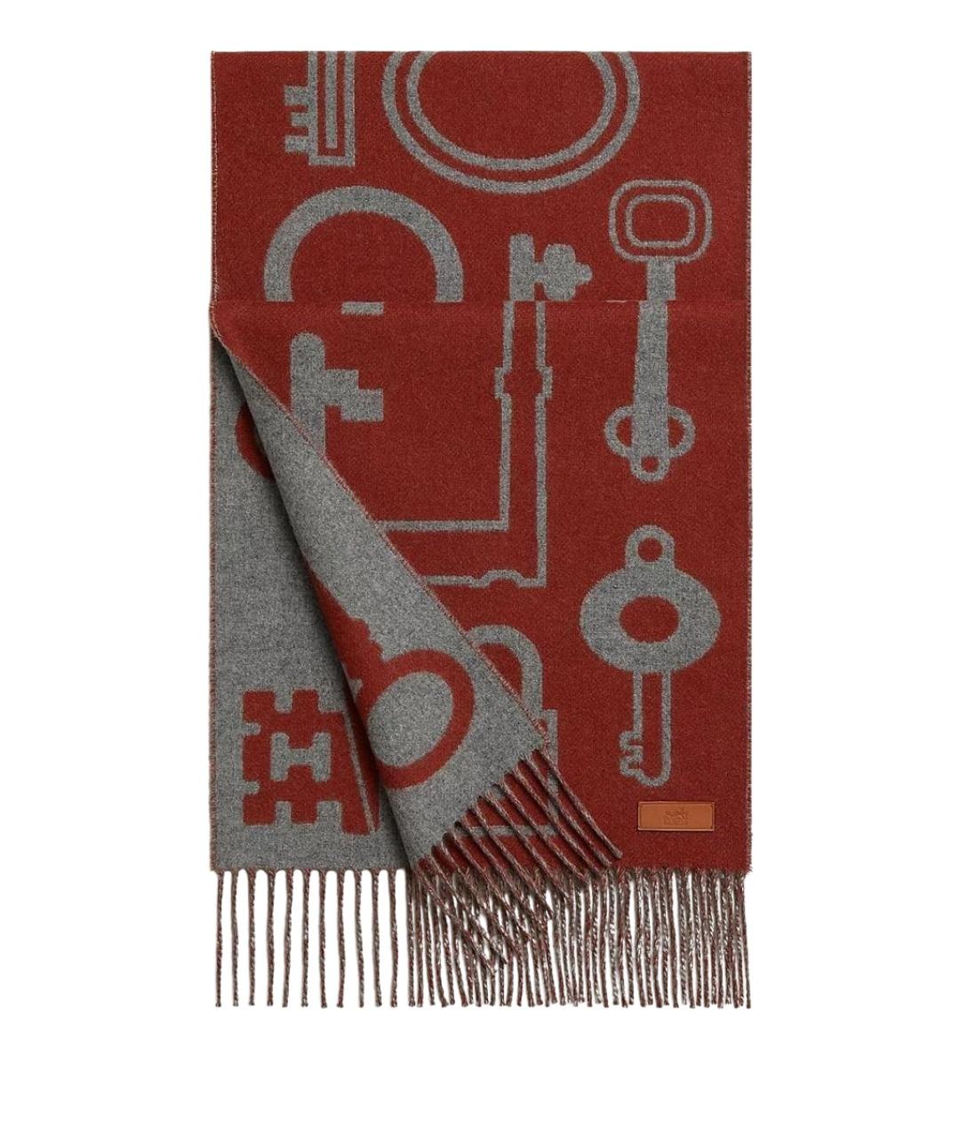 HERMES Мульти кашемировый шарф, фото 1