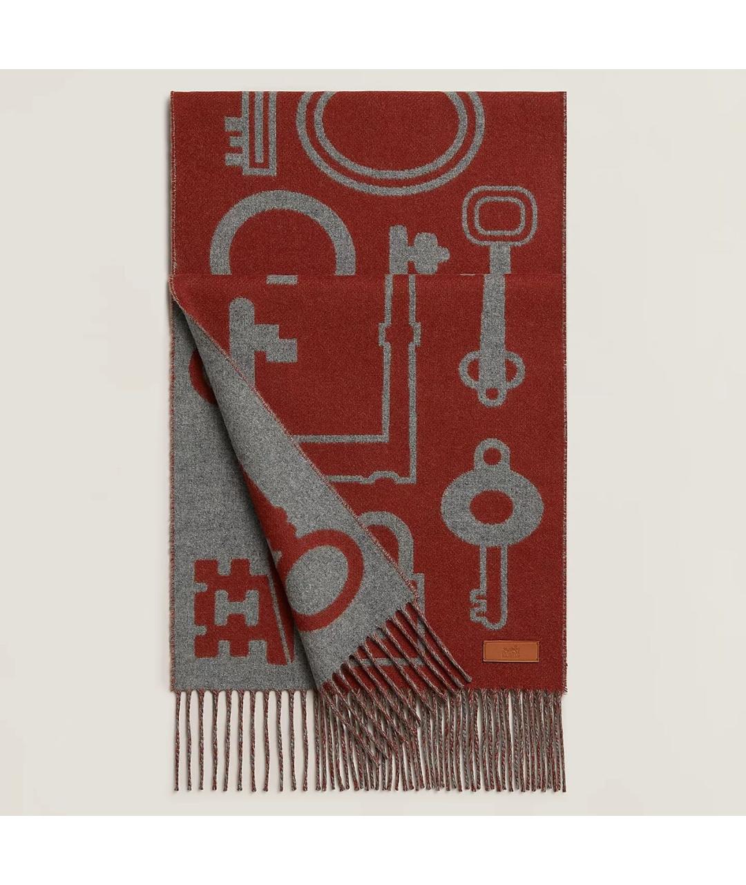 HERMES Мульти кашемировый шарф, фото 5