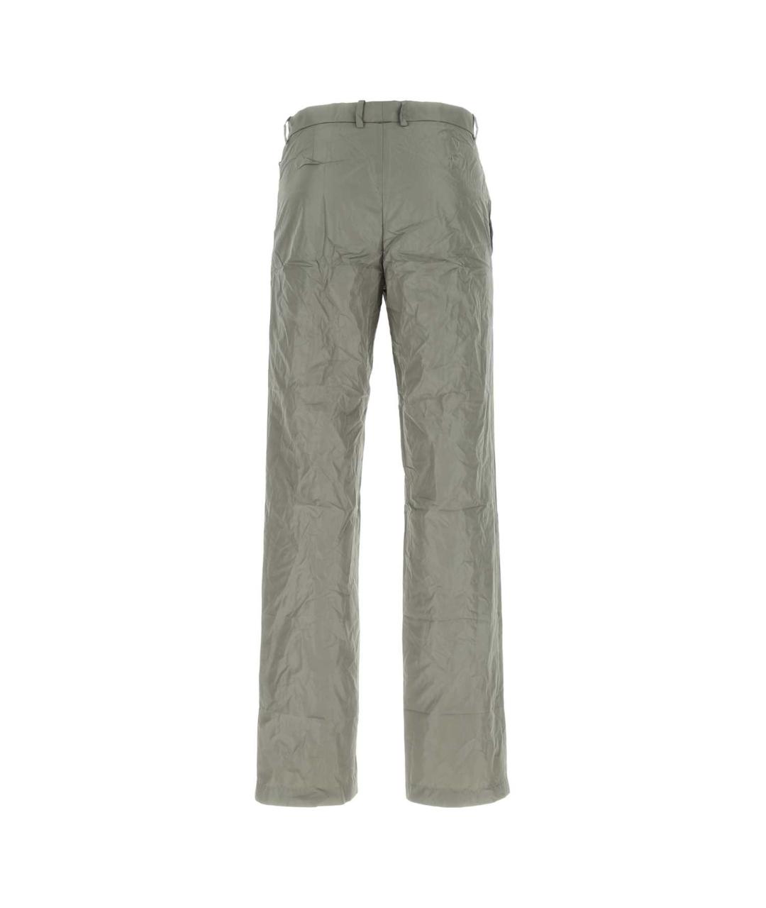 BALENCIAGA Серые полиэстеровые повседневные брюки, фото 2