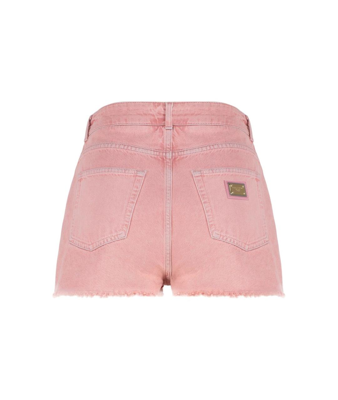 DOLCE&GABBANA Розовые хлопковые шорты, фото 2