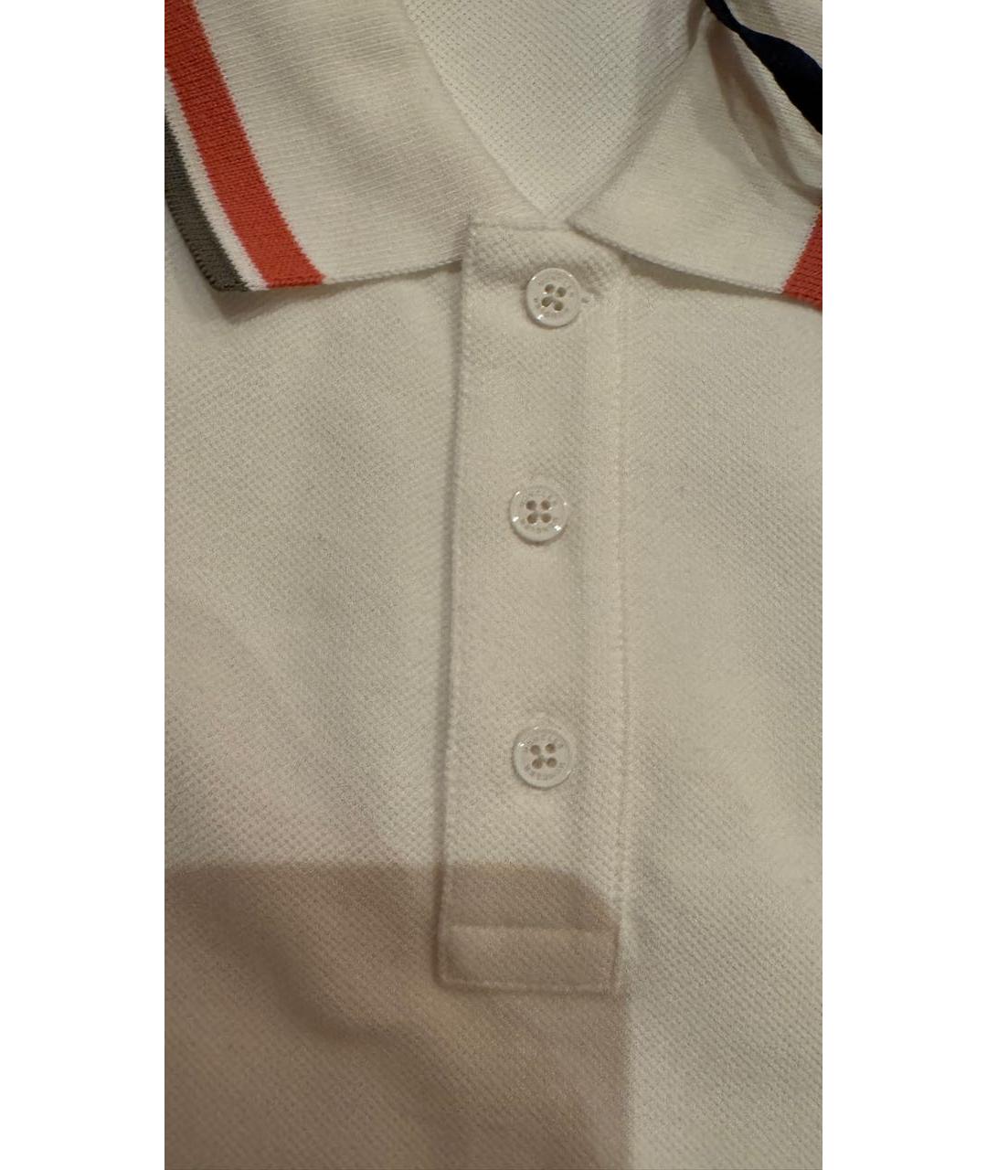 MONCLER Белая хлопковая детская футболка, фото 4