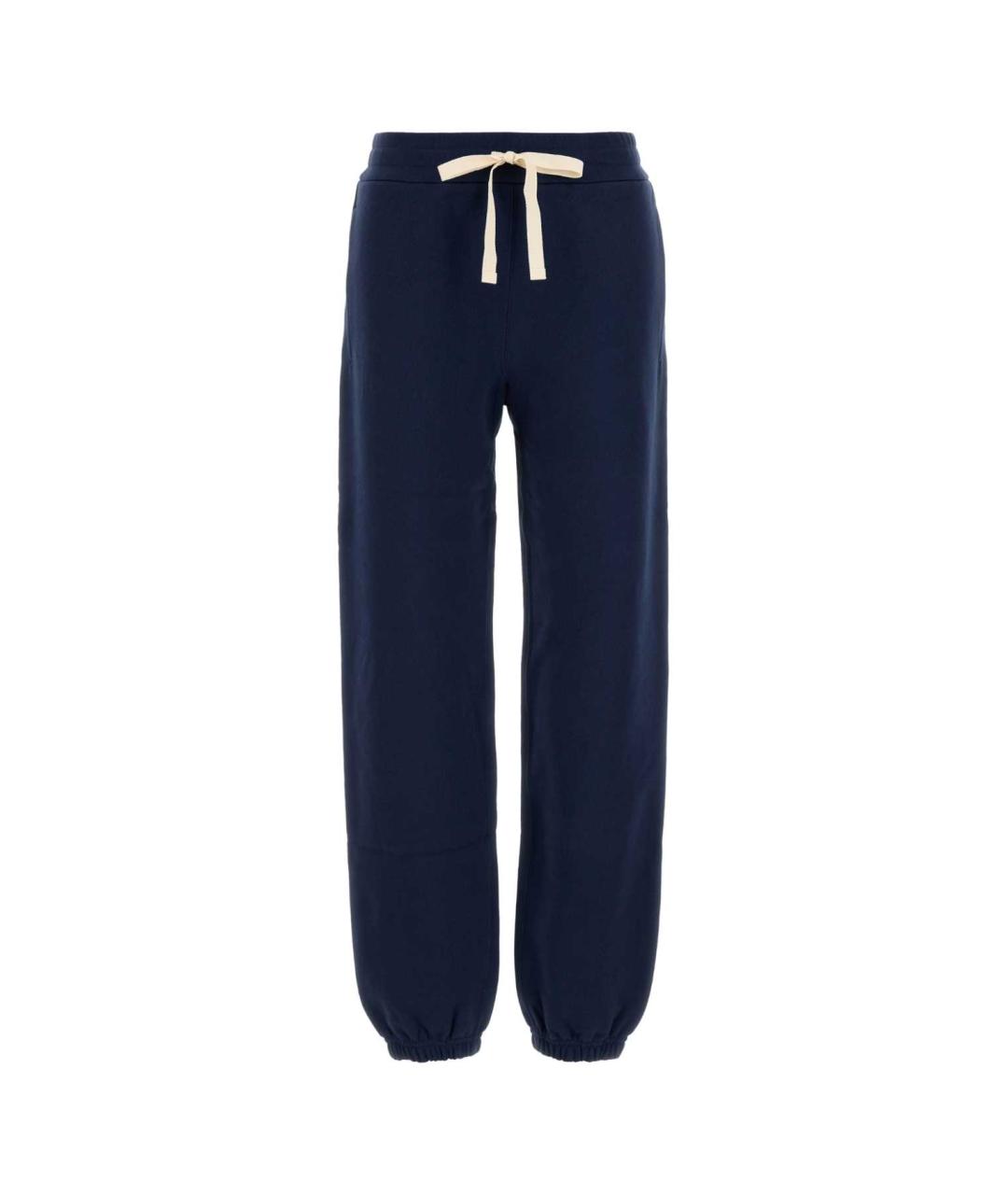 JIL SANDER Синие хлопковые спортивные брюки и шорты, фото 1