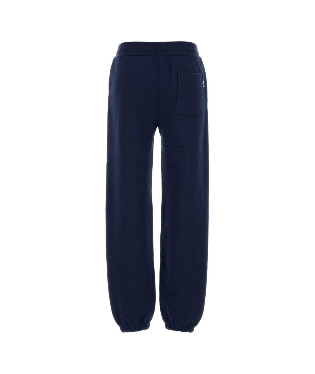 JIL SANDER Синие хлопковые спортивные брюки и шорты, фото 2