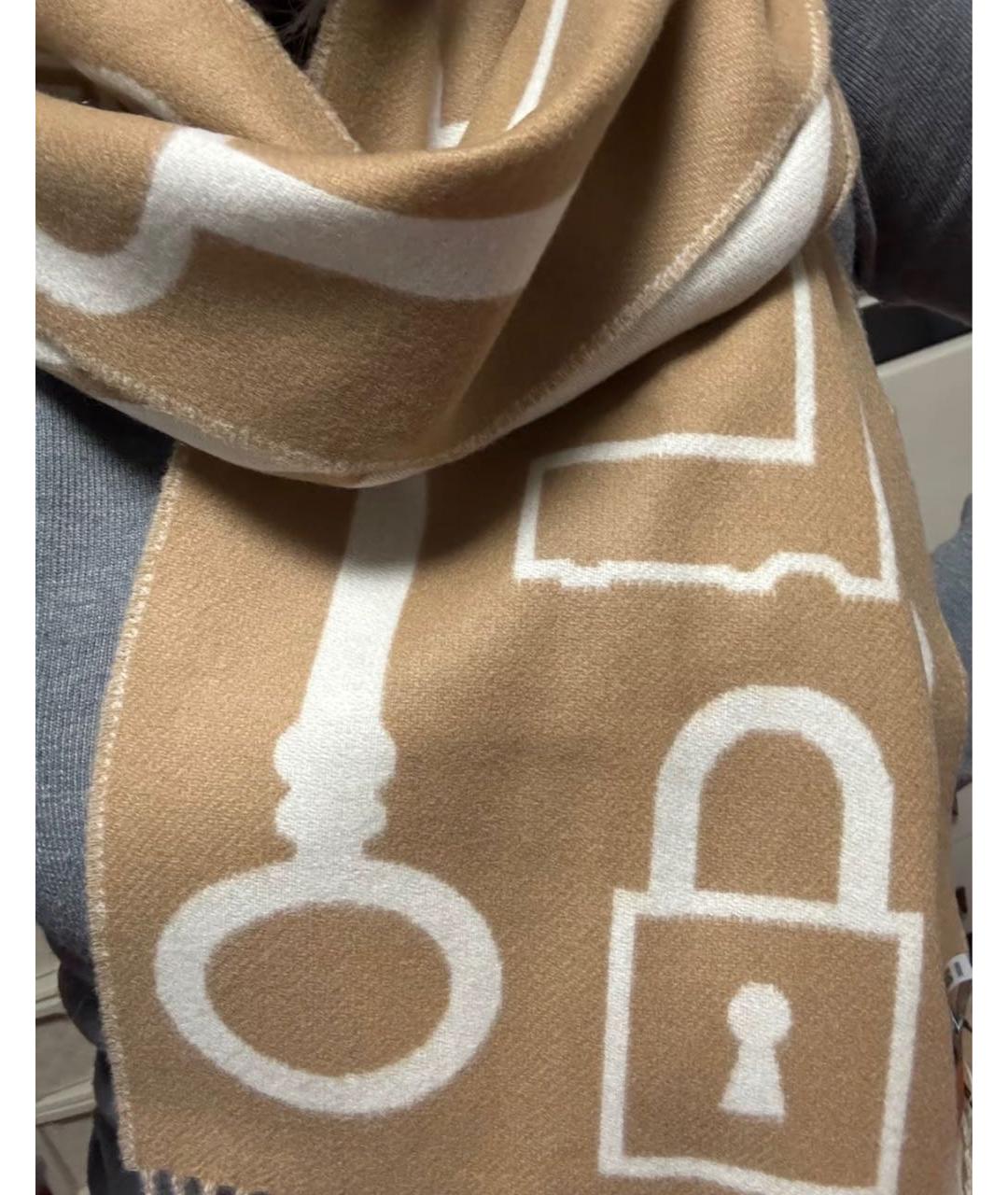 HERMES Мульти кашемировый шарф, фото 4