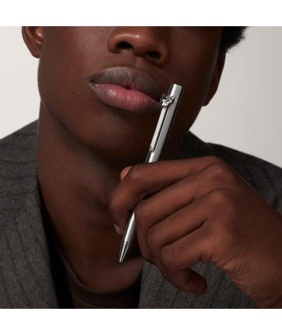 CARTIER Серебряная металлическая шариковая ручка, фото 2