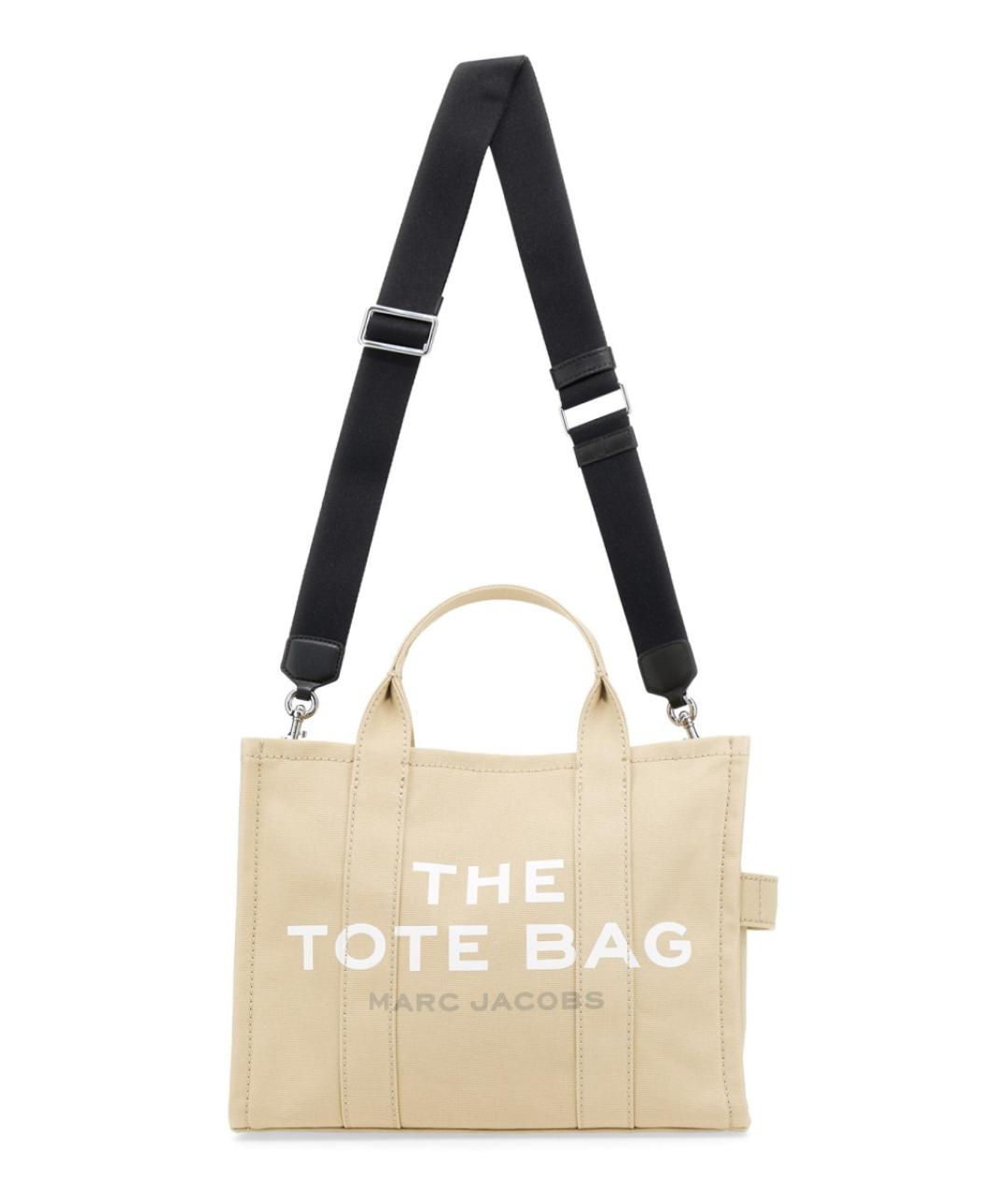 MARC JACOBS Бежевая хлопковая сумка тоут, фото 3