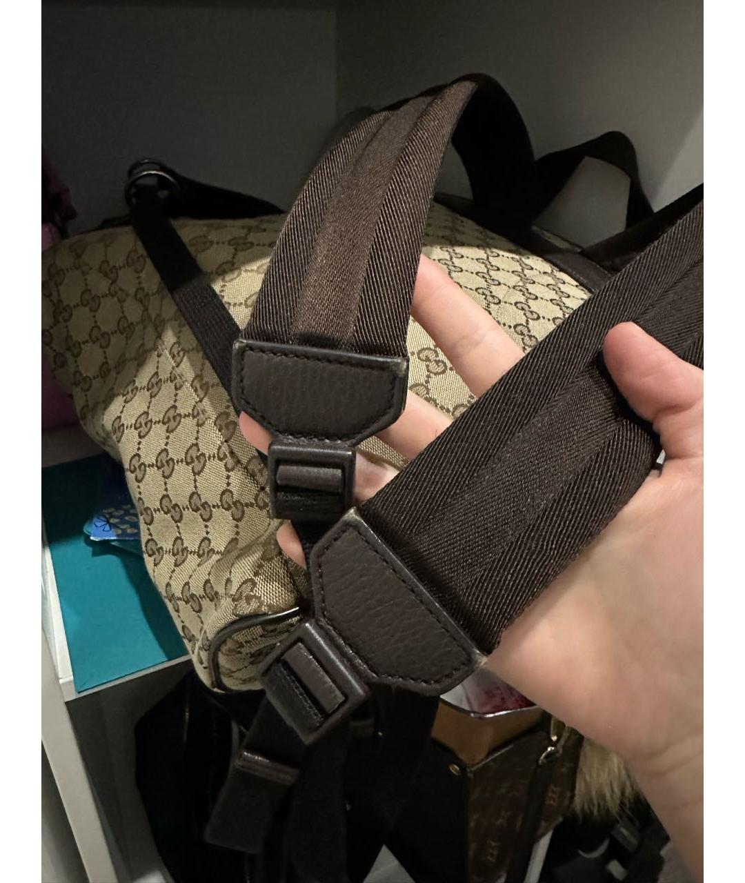 GUCCI Бежевый рюкзак, фото 4