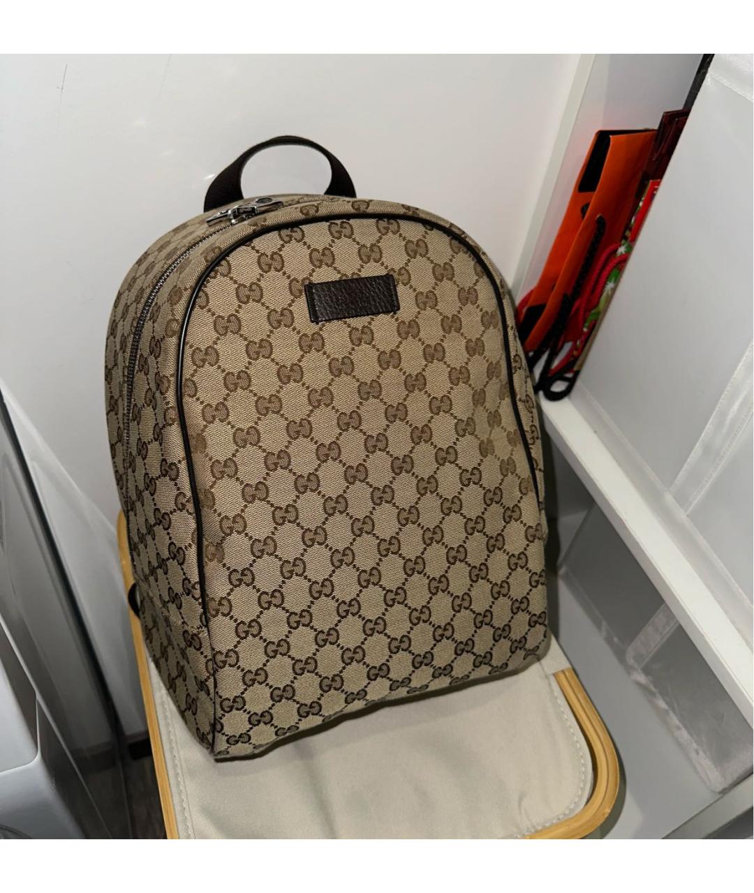 GUCCI Бежевый рюкзак, фото 2