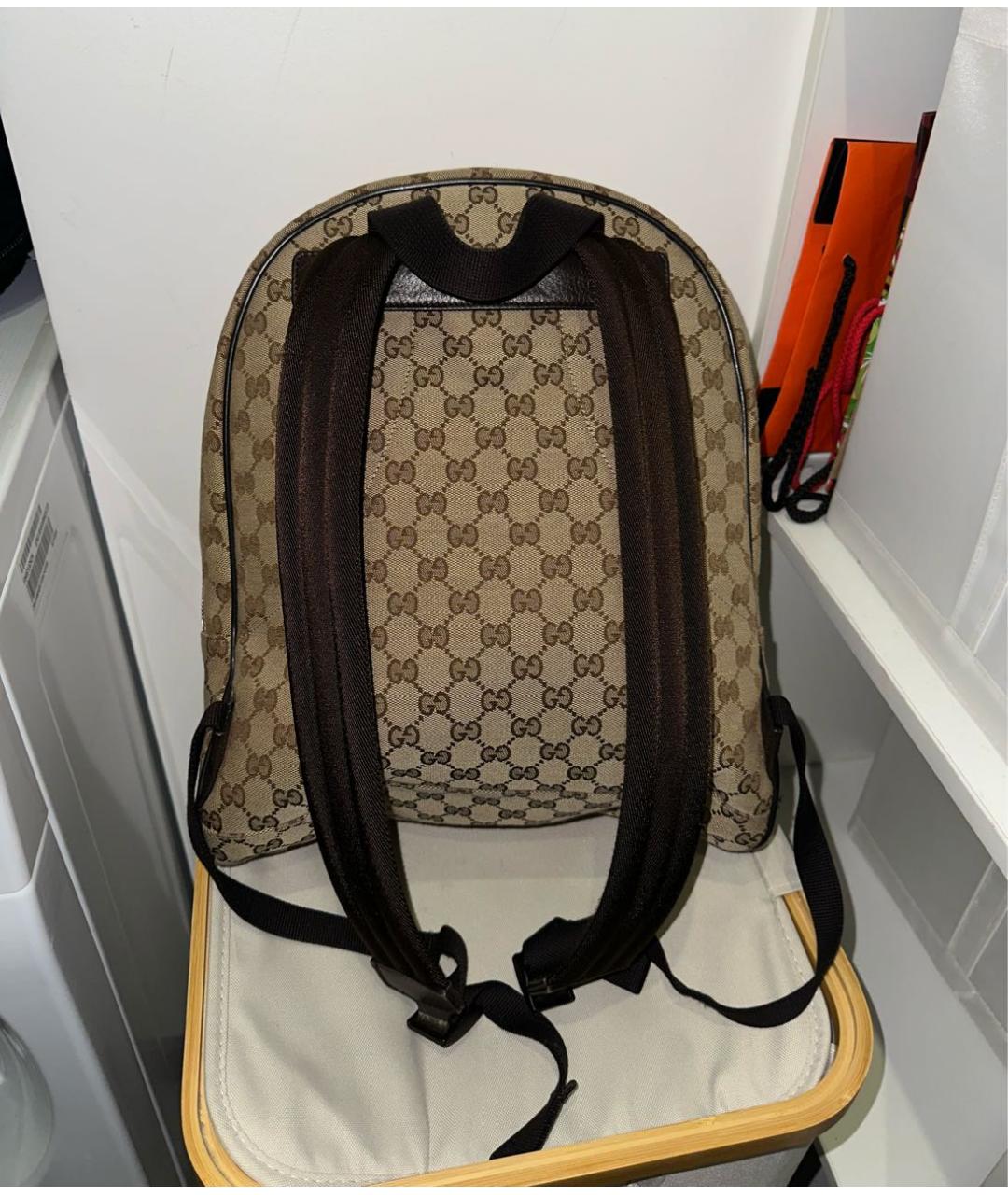 GUCCI Бежевый рюкзак, фото 3
