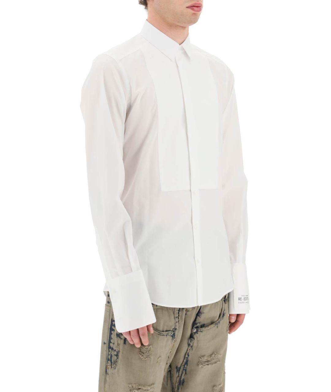 DOLCE&GABBANA Белая хлопковая кэжуал рубашка, фото 2