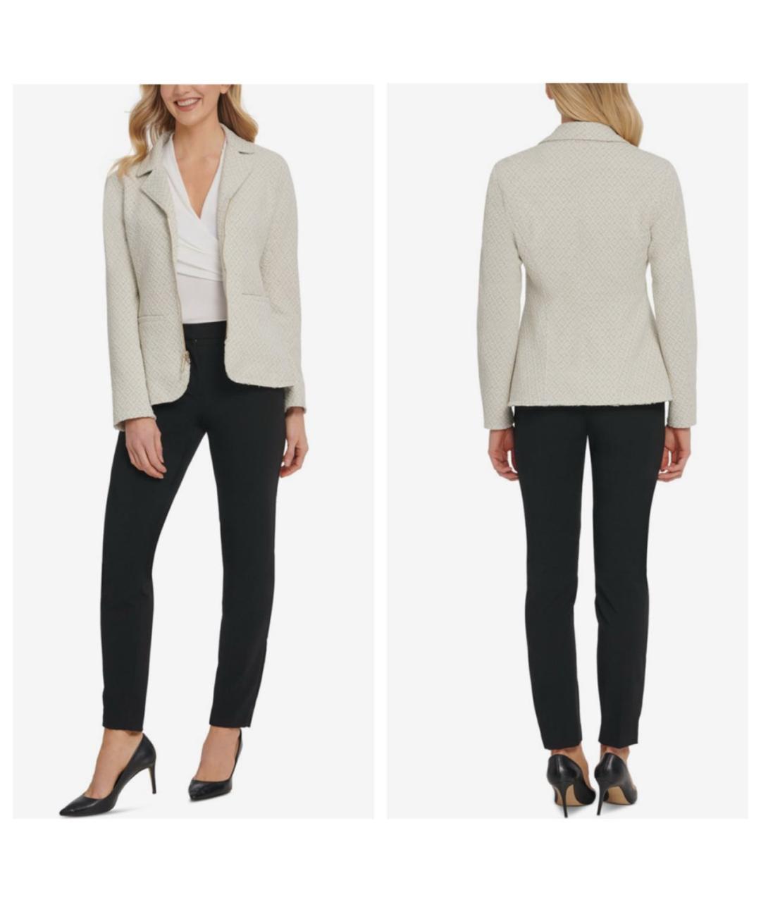 DKNY Бежевый хлопковый жакет/пиджак, фото 3