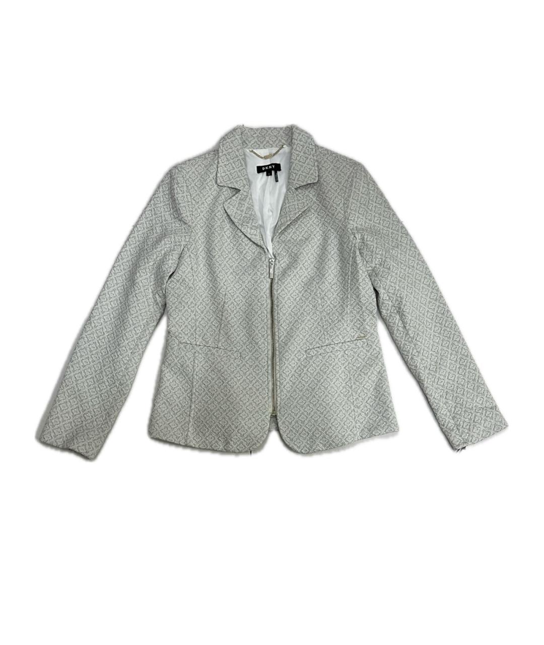 DKNY Бежевый хлопковый жакет/пиджак, фото 1