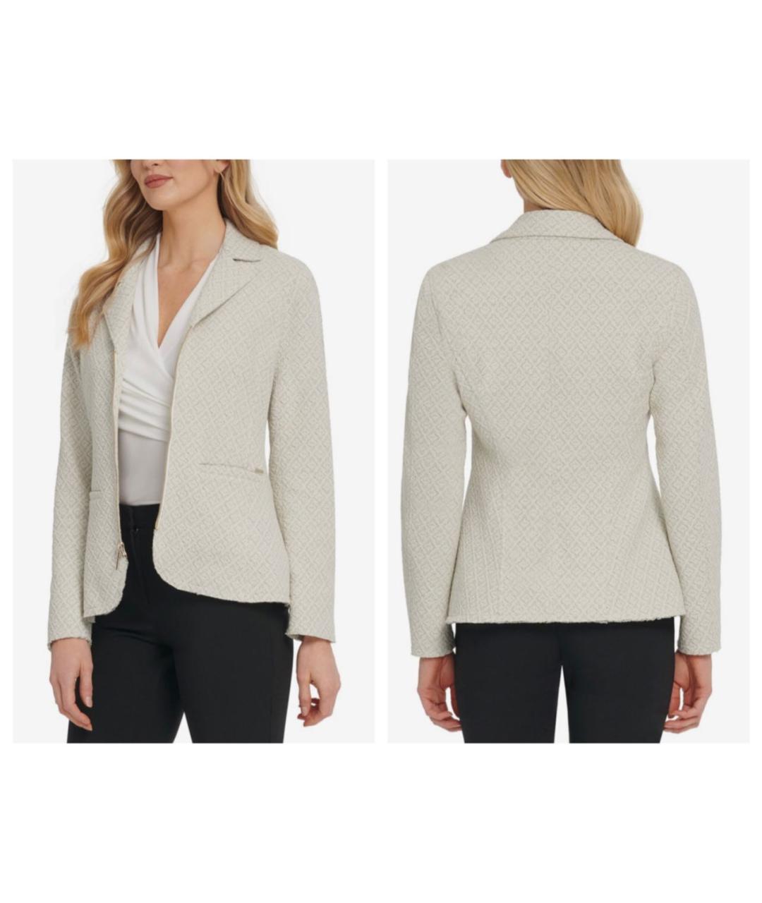 DKNY Бежевый хлопковый жакет/пиджак, фото 4
