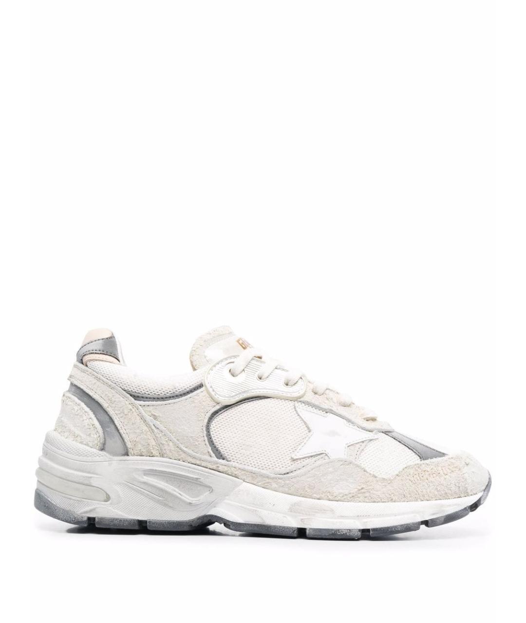 GOLDEN GOOSE DELUXE BRAND Бежевые текстильные кроссовки, фото 1