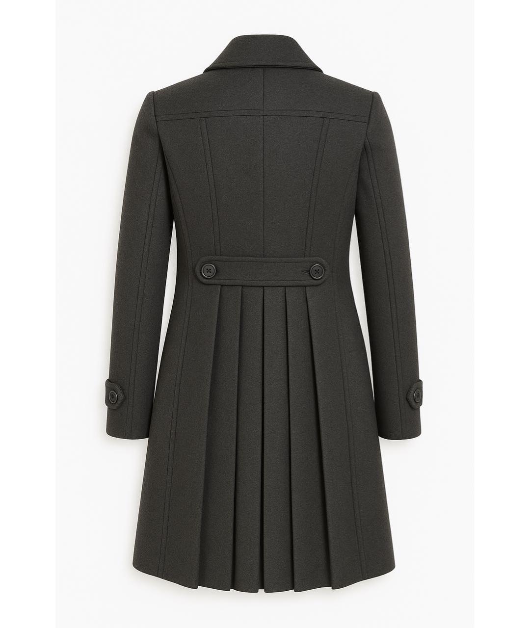 BURBERRY Антрацитовое шерстяное пальто, фото 2