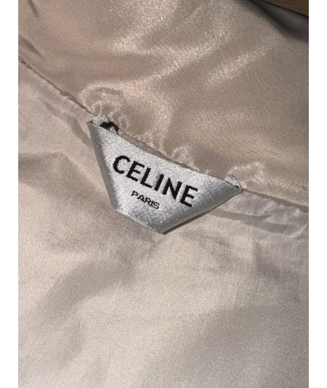 CELINE Бежевый синтетический жилет, фото 4