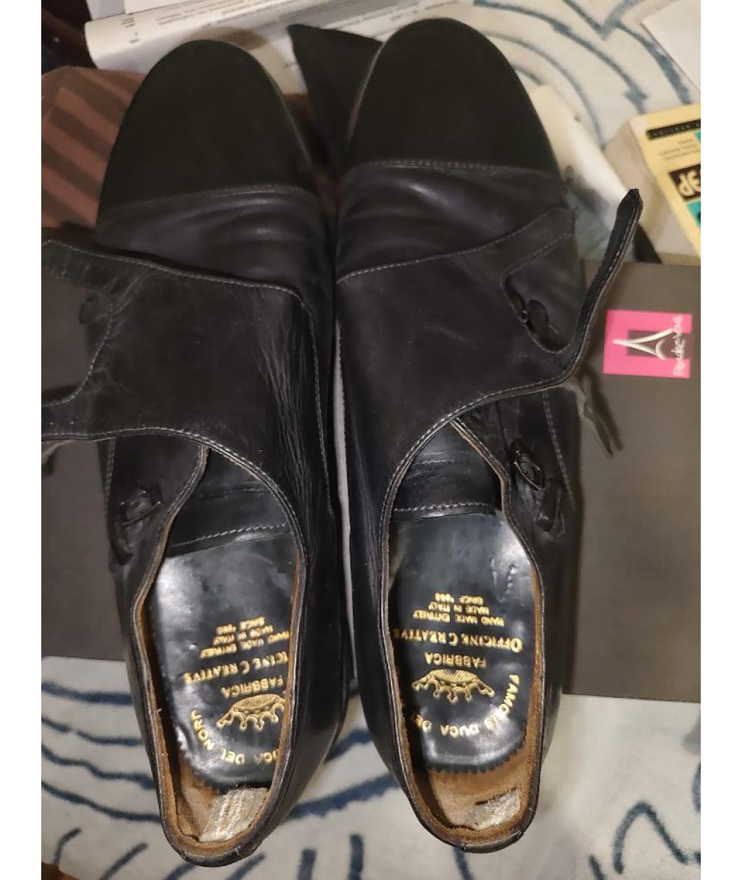 OFFICINE CREATIVE Зеленые кожаные туфли, фото 3