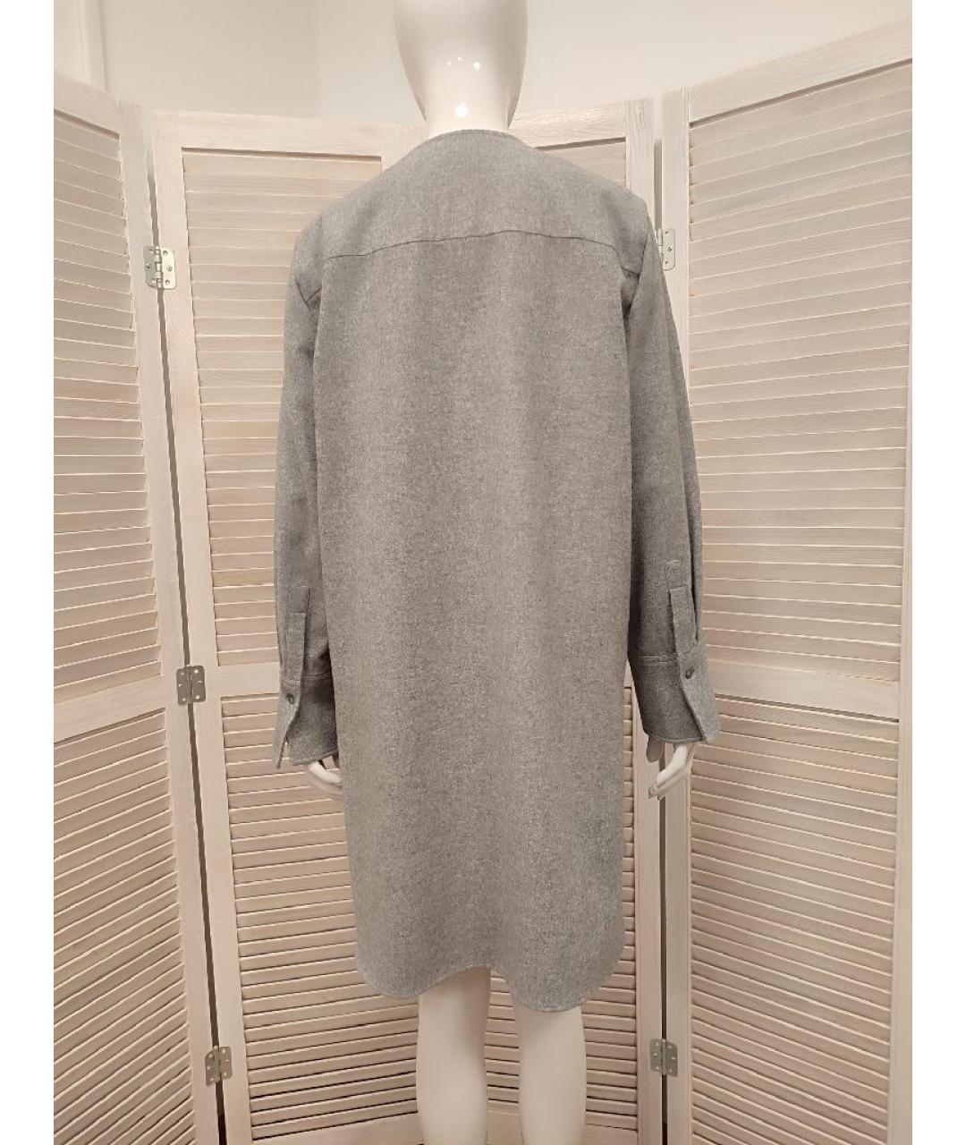 JOSEPH Серое шерстяное повседневное платье, фото 2