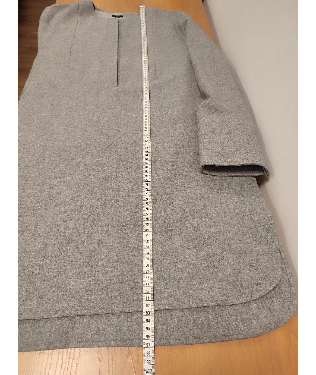 JOSEPH Серое шерстяное повседневное платье, фото 5