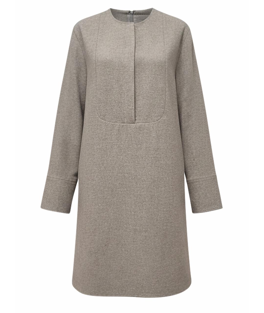 JOSEPH Серое шерстяное повседневное платье, фото 1