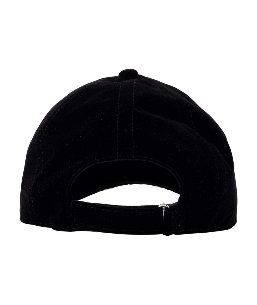 MARINE SERRE Черная хлопковая кепка, фото 2