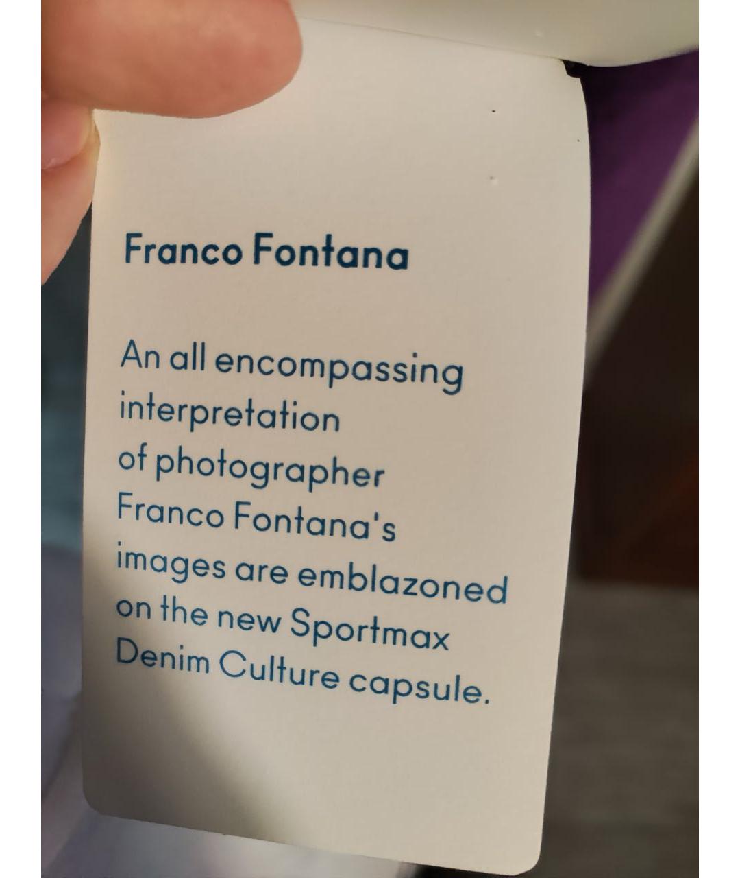 SPORTMAX Мульти хлопковая футболка, фото 8