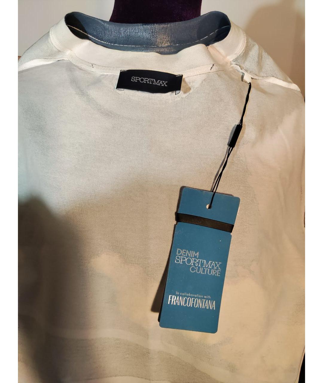 SPORTMAX Мульти хлопковая футболка, фото 3