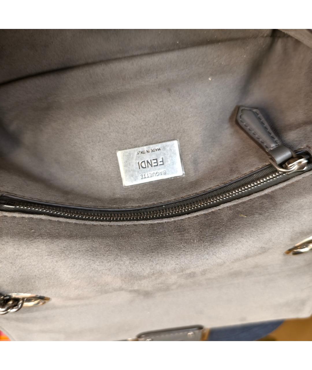FENDI Серая сумка через плечо, фото 3