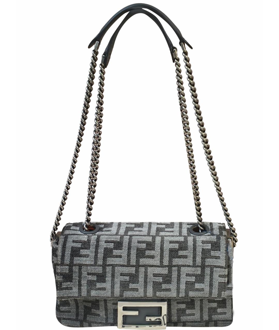 FENDI Серая сумка через плечо, фото 1