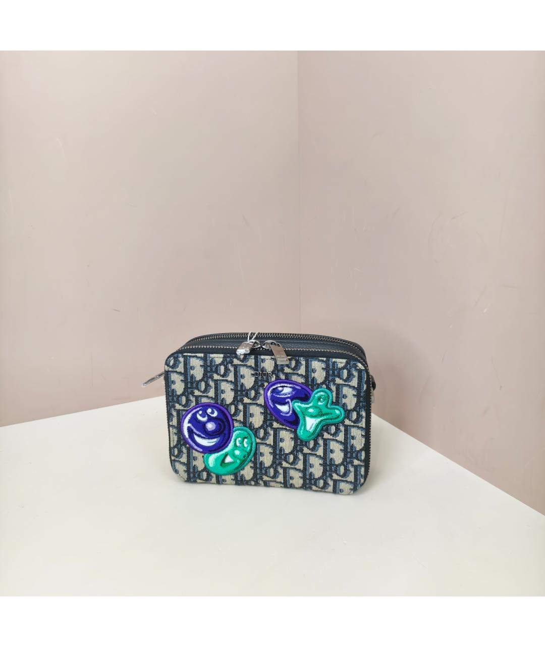 CHRISTIAN DIOR Темно-синяя сумка через плечо, фото 10