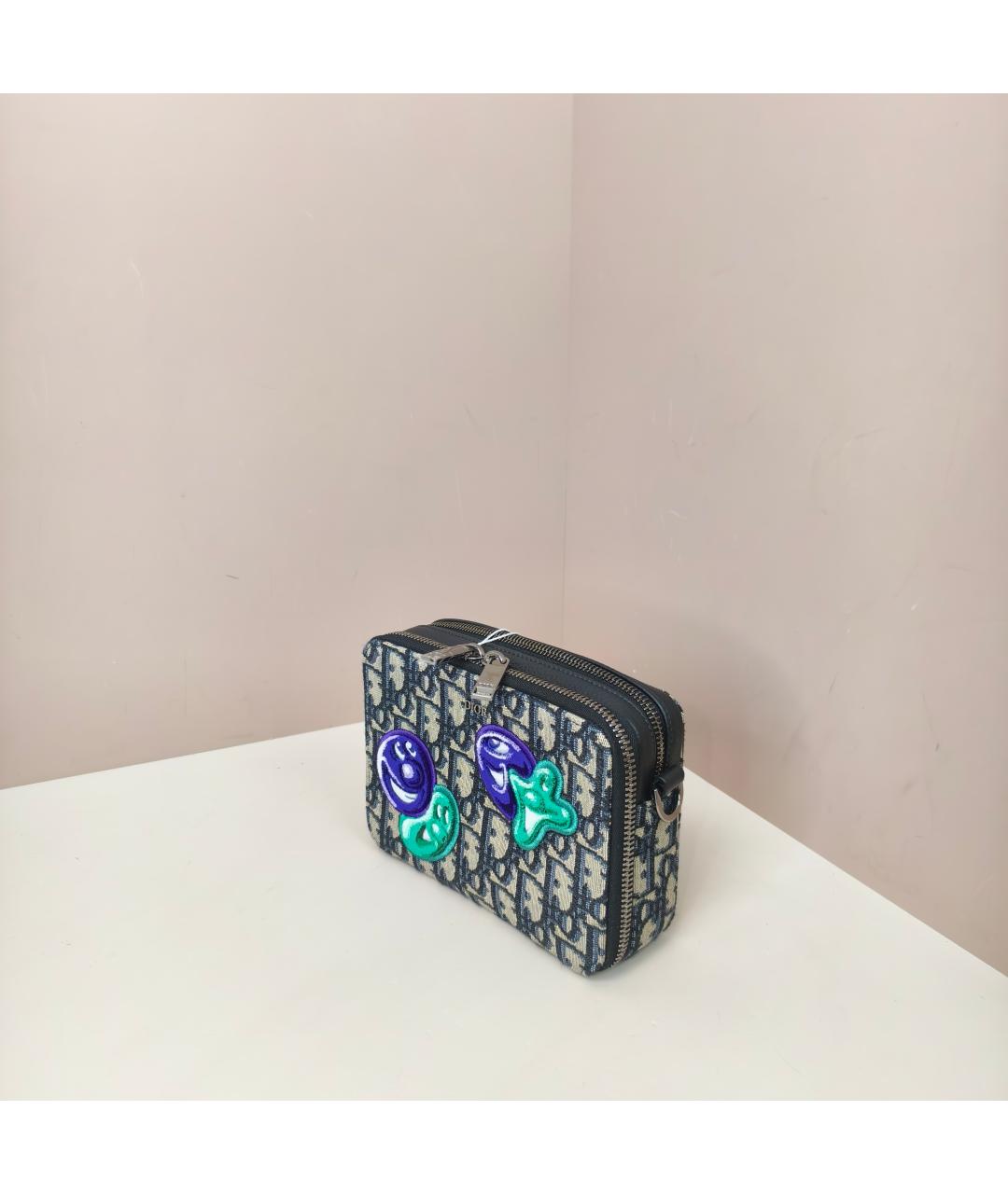 CHRISTIAN DIOR Темно-синяя сумка через плечо, фото 9