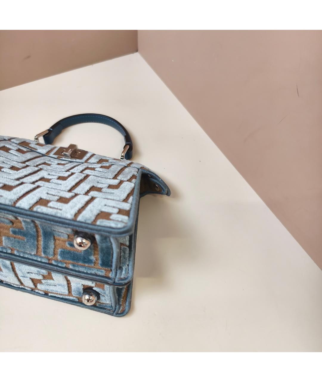 FENDI Синяя сумка через плечо, фото 8