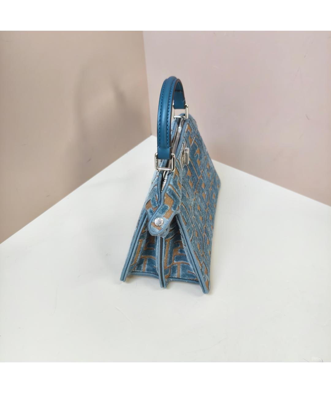 FENDI Синяя сумка через плечо, фото 3