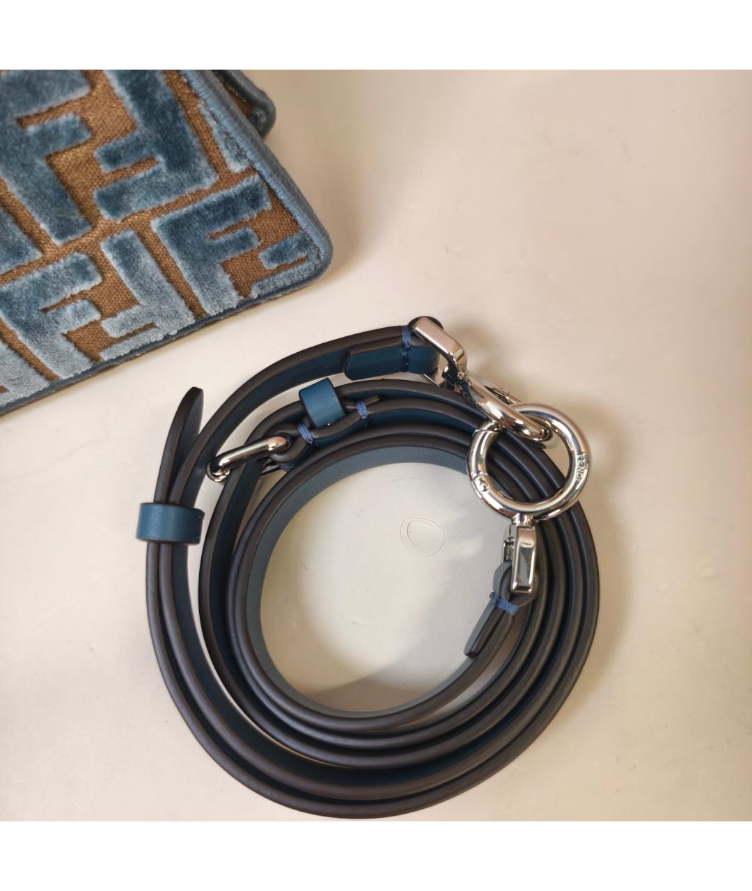 FENDI Синяя сумка через плечо, фото 6