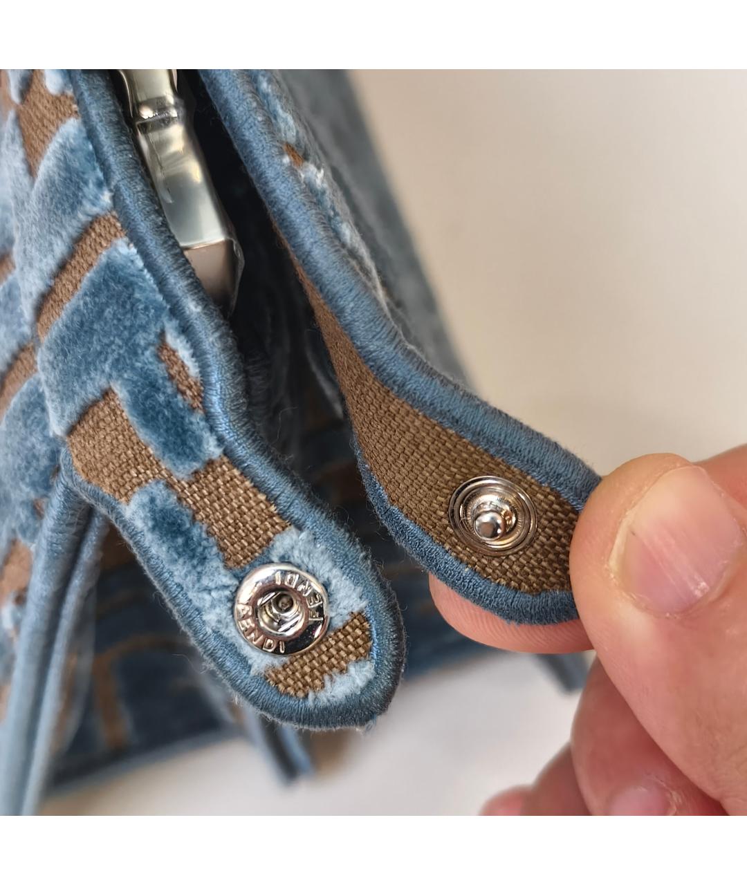 FENDI Синяя сумка через плечо, фото 9