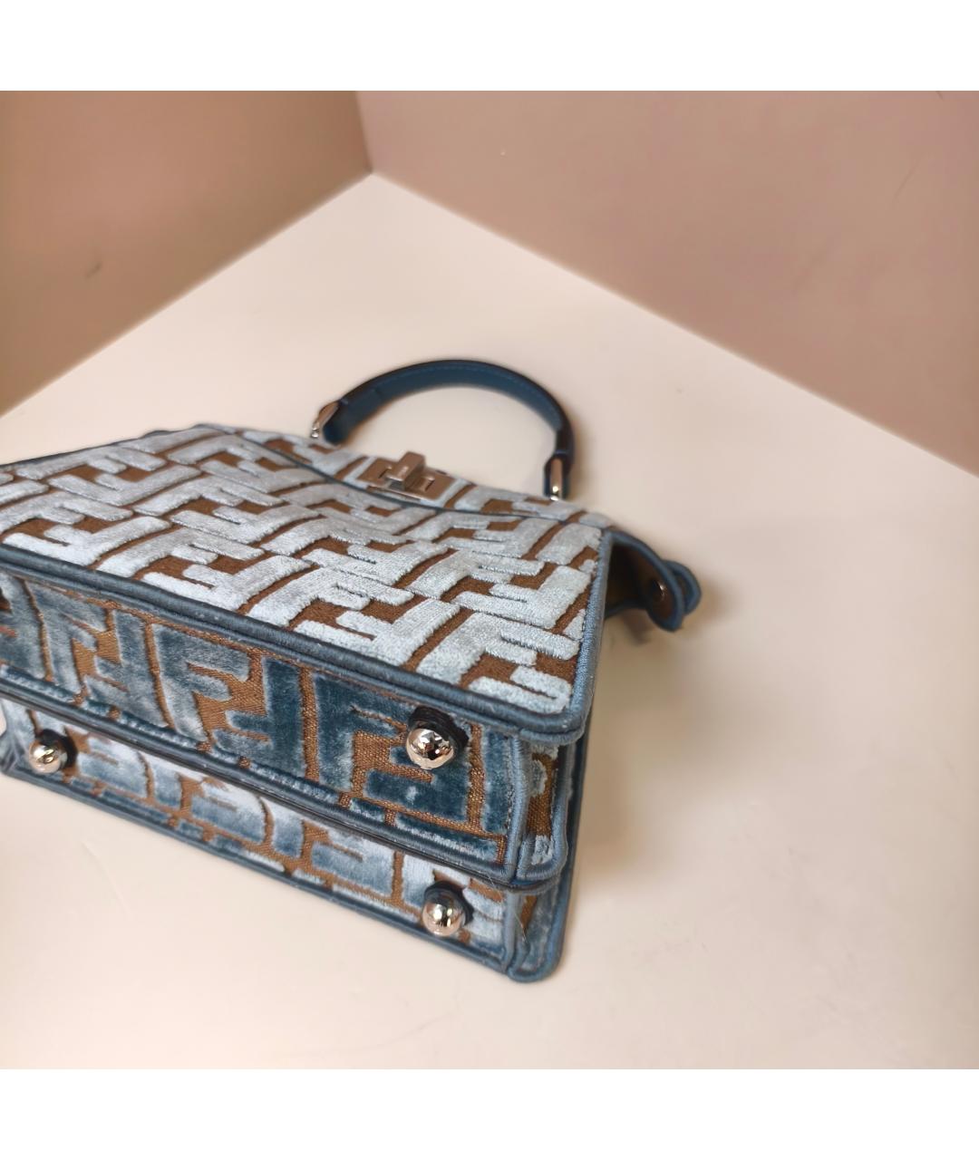 FENDI Синяя сумка через плечо, фото 5