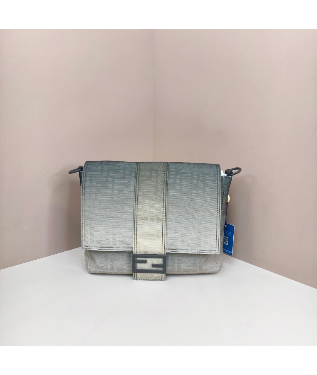 FENDI Серая сумка через плечо, фото 7