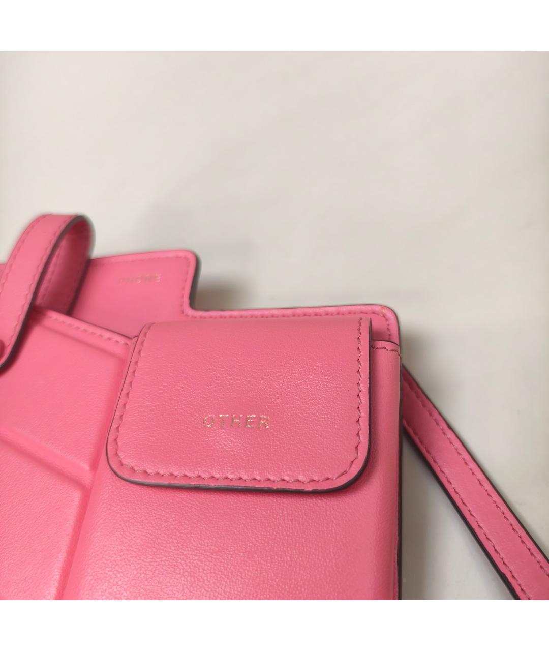 FENDI Розовая кожаная сумка через плечо, фото 7