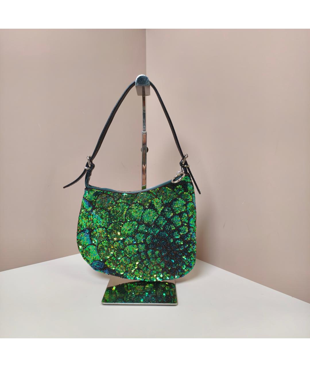 FENDI Зеленая сумка через плечо, фото 7