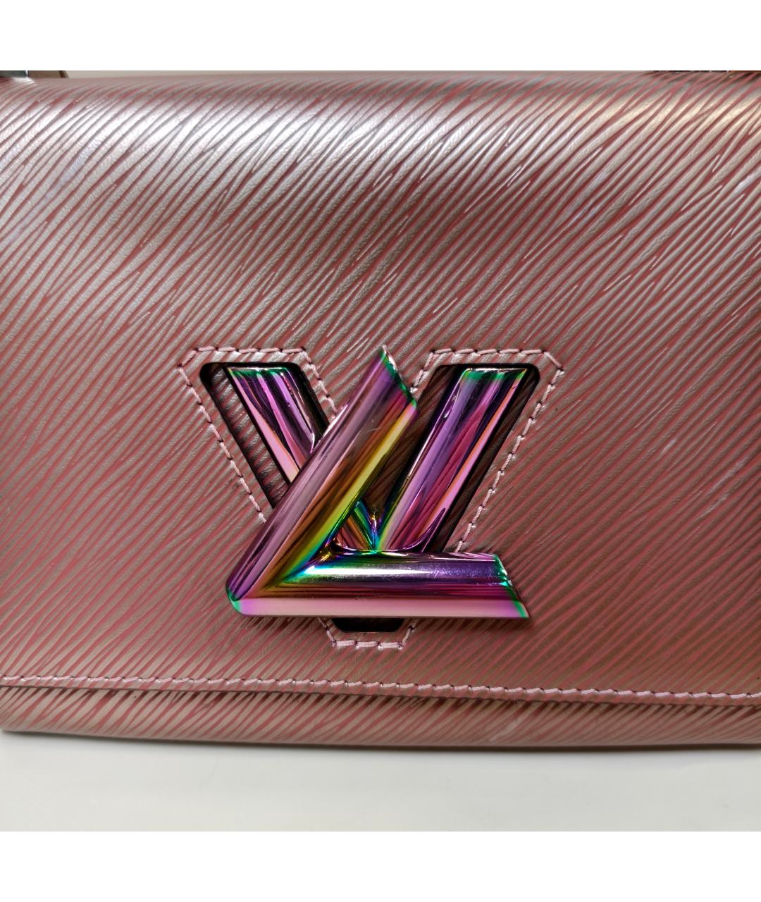 LOUIS VUITTON Розовая кожаная сумка через плечо, фото 9
