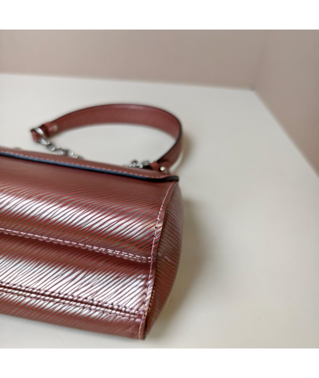 LOUIS VUITTON Розовая кожаная сумка через плечо, фото 8