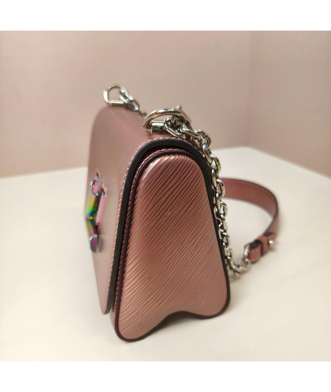 LOUIS VUITTON Розовая кожаная сумка через плечо, фото 6
