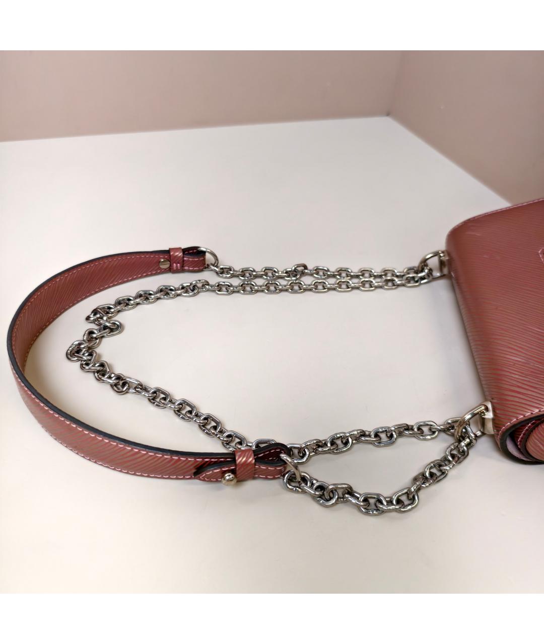 LOUIS VUITTON Розовая кожаная сумка через плечо, фото 2