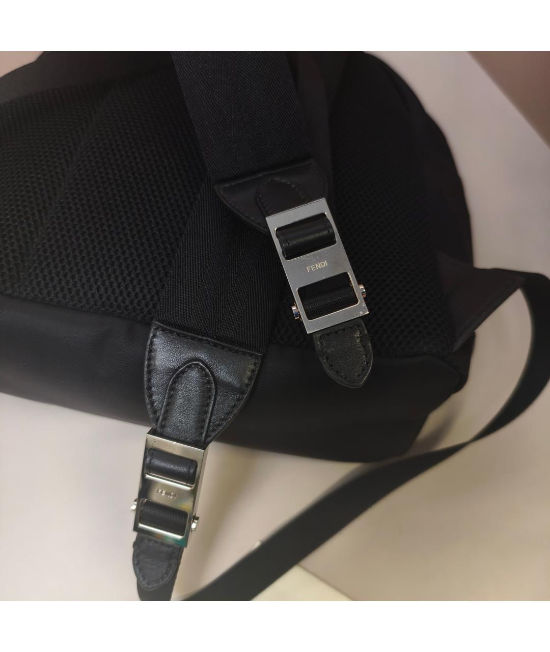 FENDI Черный рюкзак, фото 3