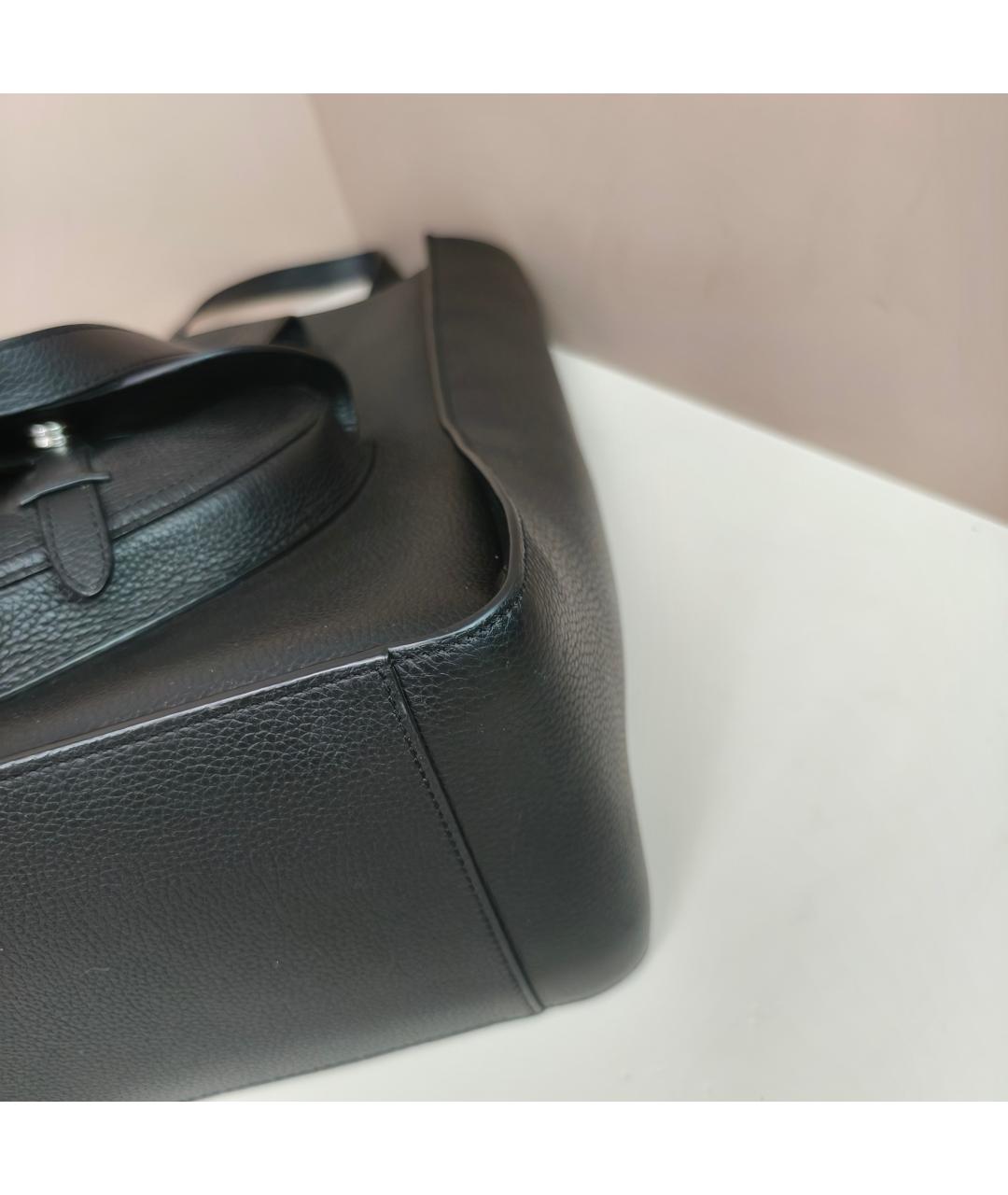 CHRISTIAN DIOR Черная кожаная сумка через плечо, фото 7