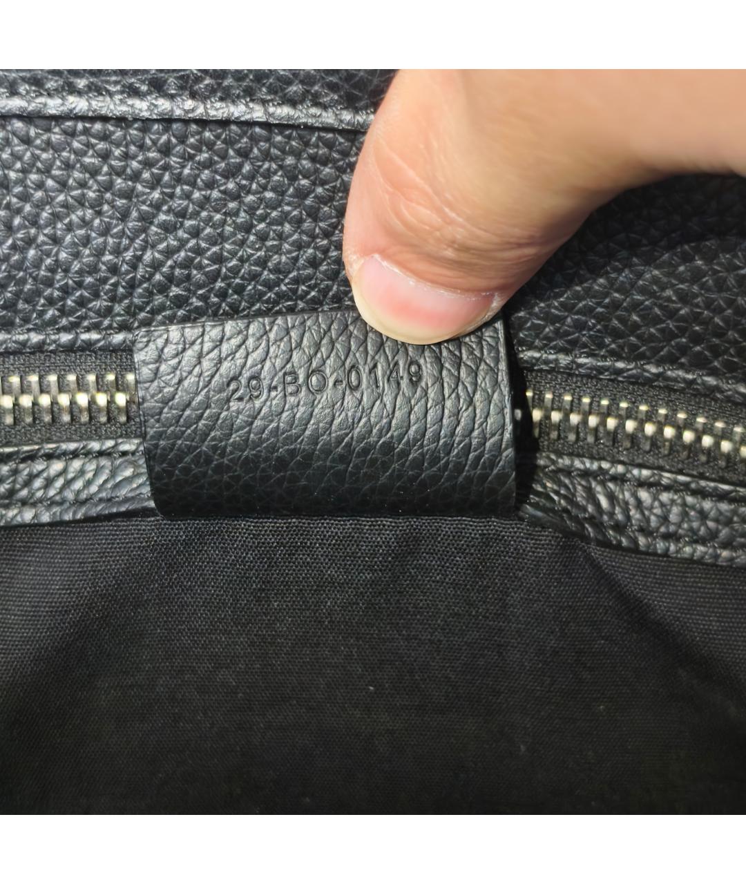 CHRISTIAN DIOR Черная кожаная сумка через плечо, фото 4