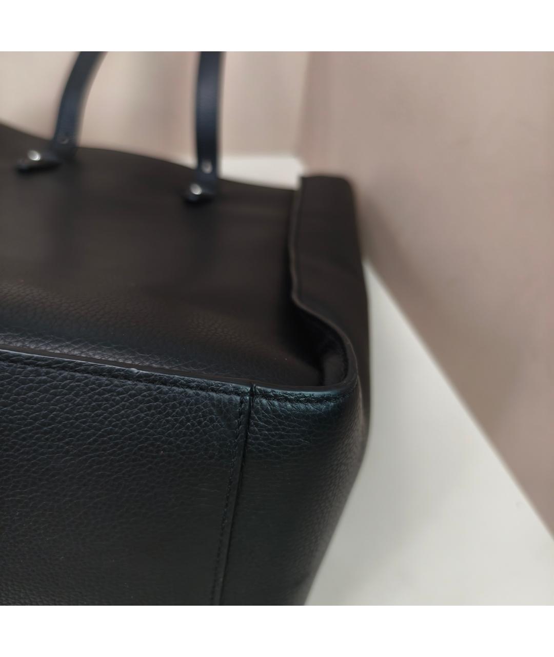 CHRISTIAN DIOR Черная кожаная сумка через плечо, фото 2