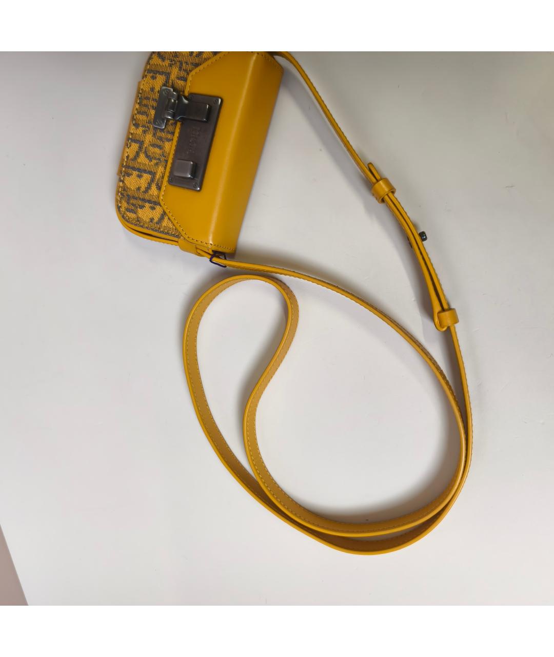 CHRISTIAN DIOR Желтая сумка через плечо, фото 2